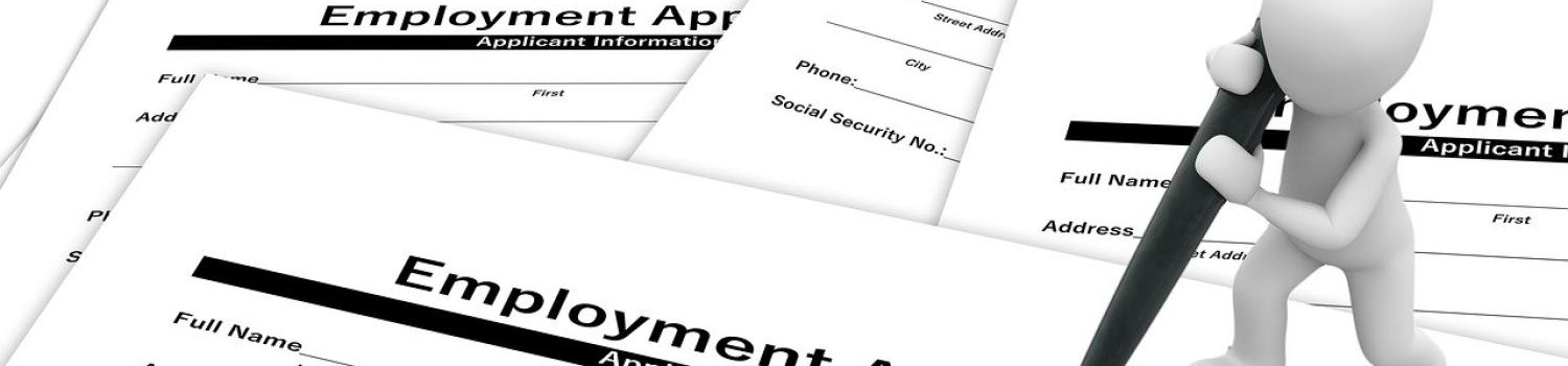 image of employment applications