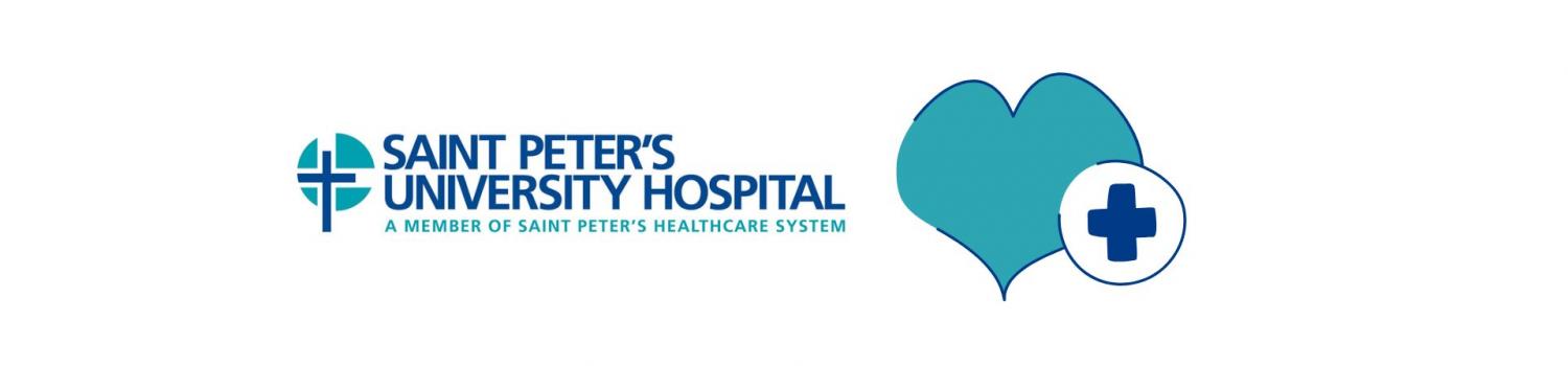 Saint Peter's University Hospital logo and a heart